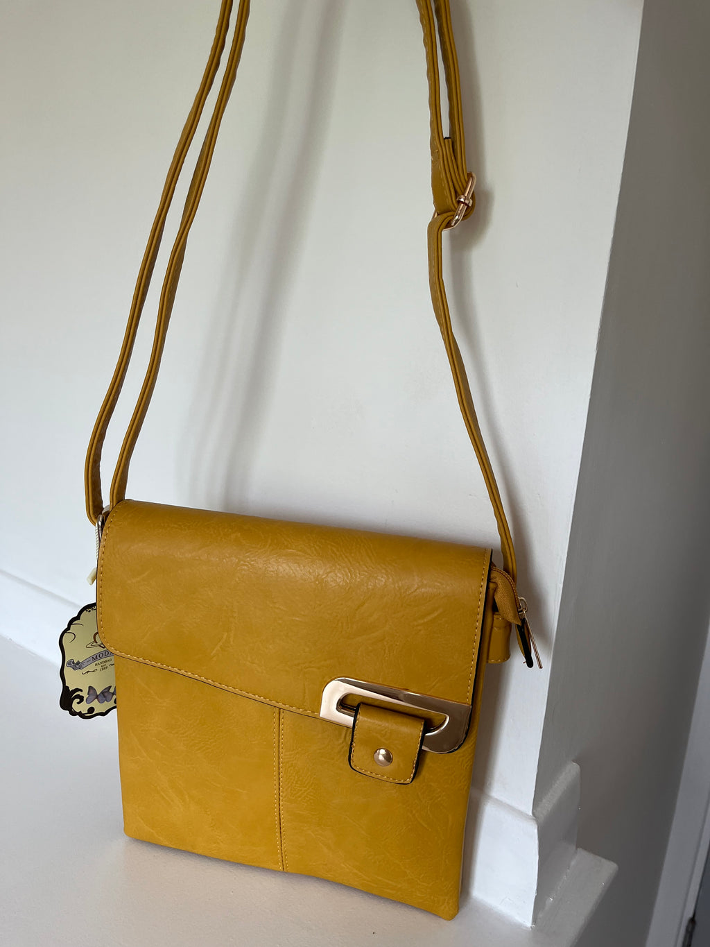 Mustard cross body bag