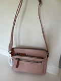 Pink cross body bag