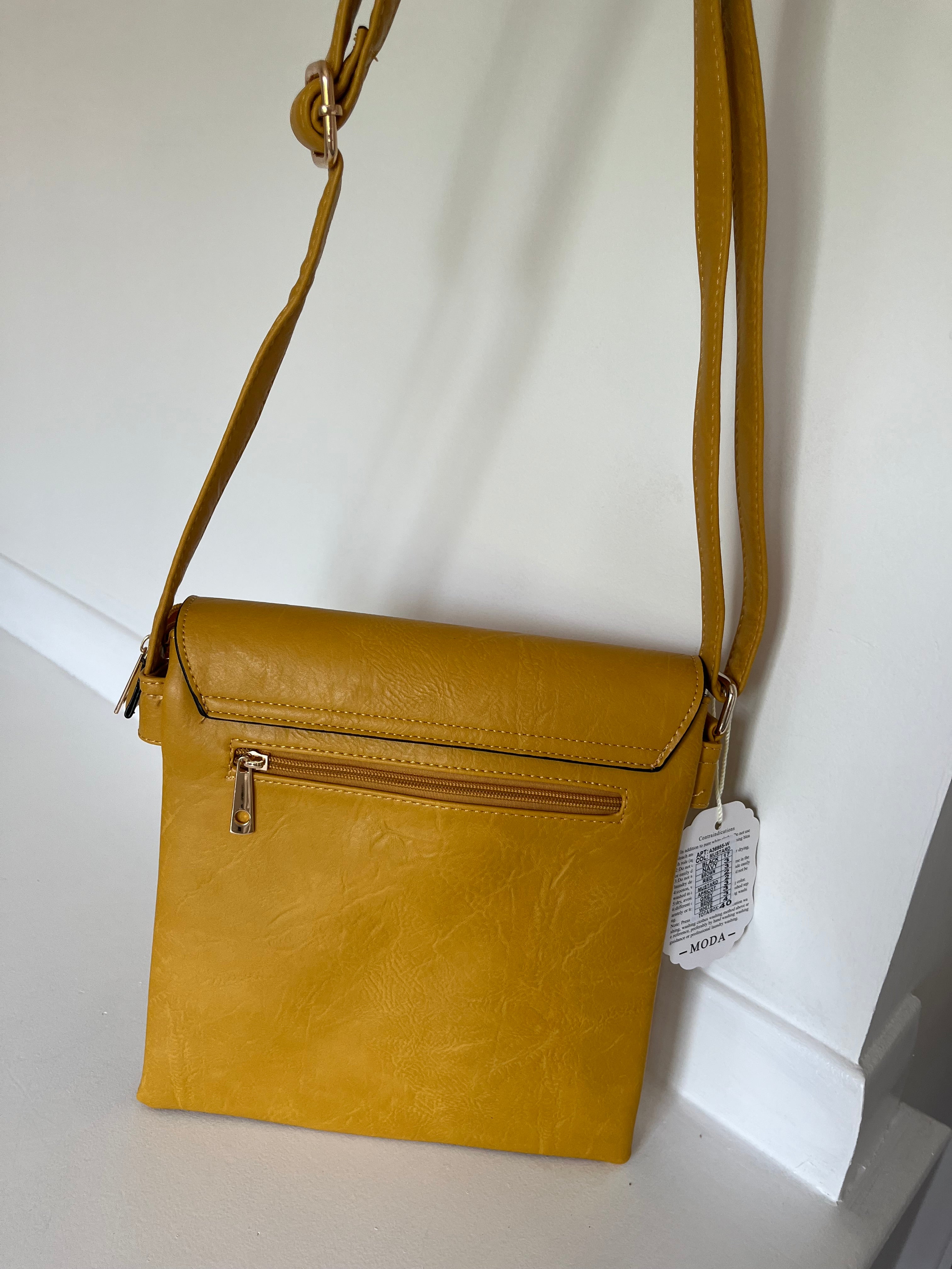 Mustard cross body bag