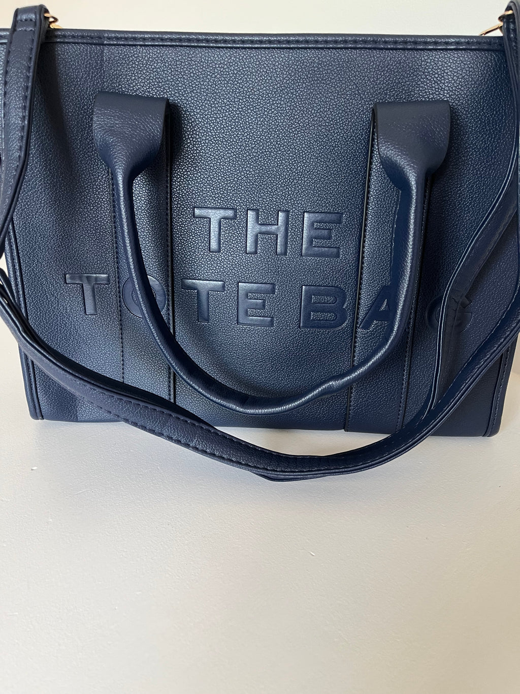 Blue tote bag