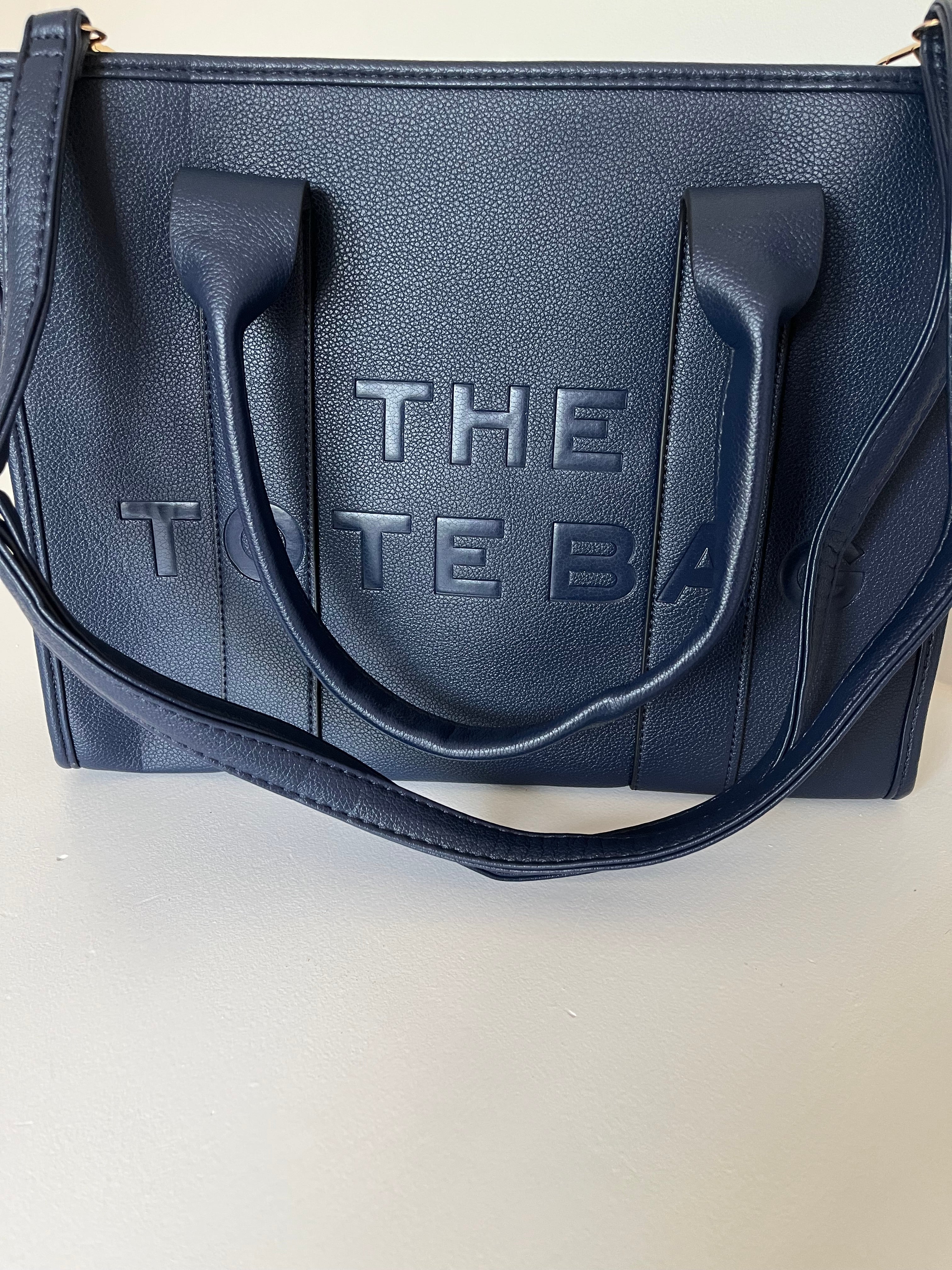 Blue tote bag