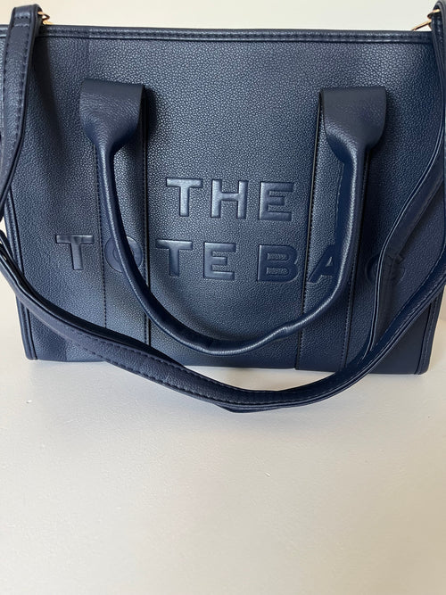 Blue tote bag
