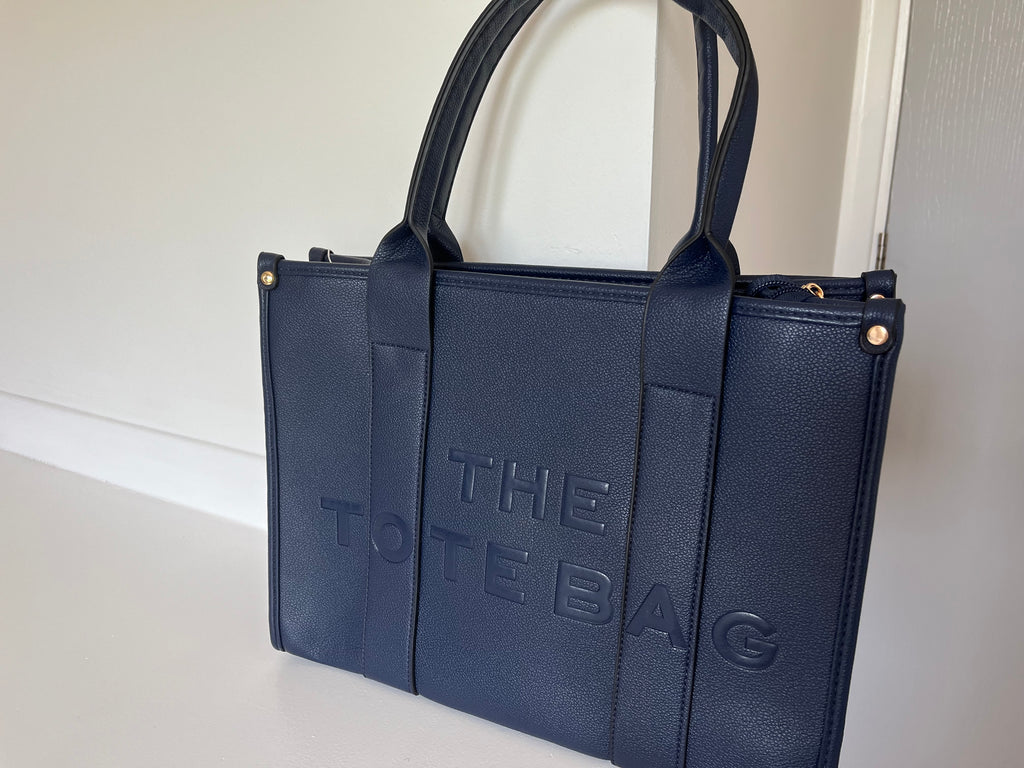 Blue tote bag