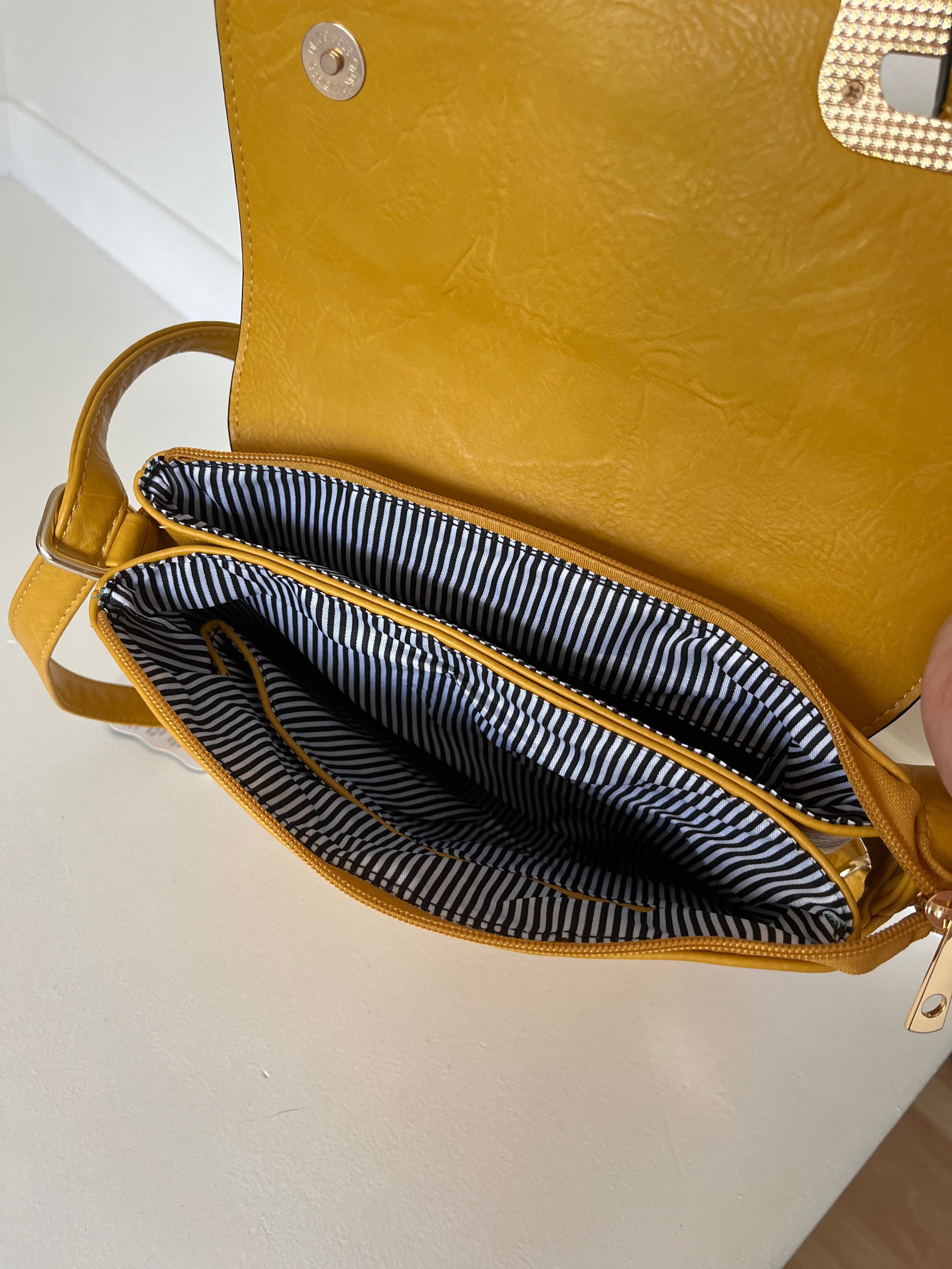 Mustard cross body bag