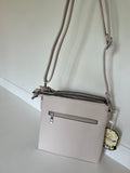 Cream cross body bag