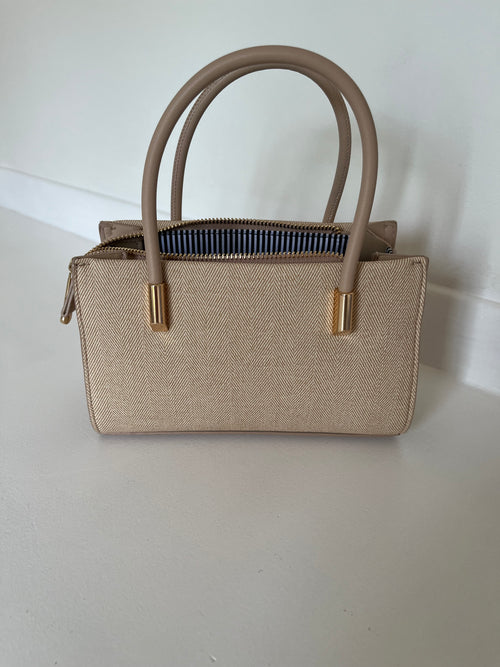 Beige small handbag